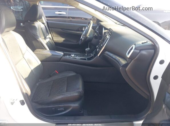 1N4AA6AV4KC378117 2019 NISSAN MAXIMA White Widok wnętrza z przodu