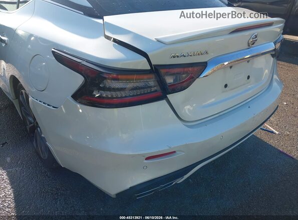 1N4AA6AV4KC378117 2019 NISSAN MAXIMA White Widok z przodu