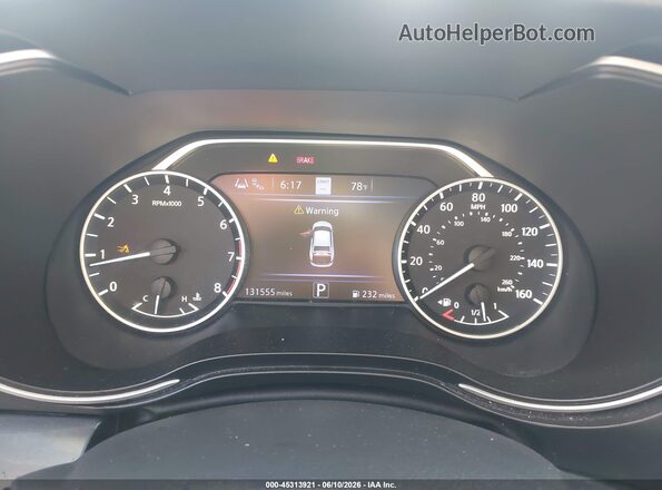 1N4AA6AV4KC378117 2019 NISSAN MAXIMA White Widok tylnych siedzeń