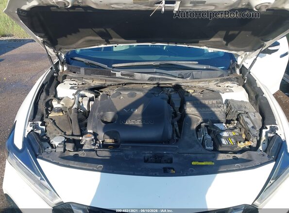 1N4AA6AV4KC378117 2019 NISSAN MAXIMA White Widok z tyłu