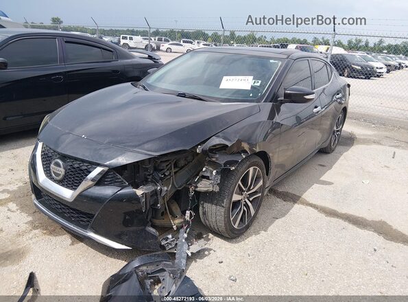 1N4AA6AV5KC363061 2019 NISSAN MAXIMA Черный Передняя левая четверть