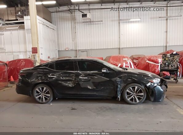 1N4AA6AV5KC368633 2019 NISSAN MAXIMA Black Rear interior view