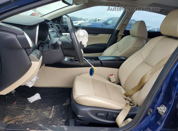1N4AA6AV6KC365000 2019 NISSAN MAXIMA Blue Вид салону спереду