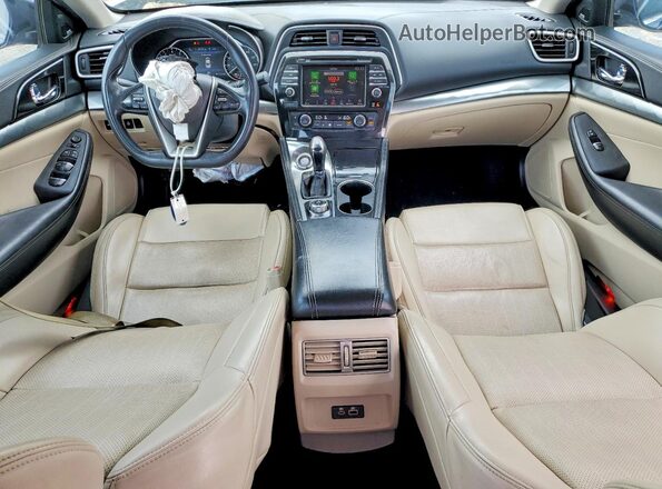 1N4AA6AV6KC365000 2019 NISSAN MAXIMA Blue Вид панелі приладів