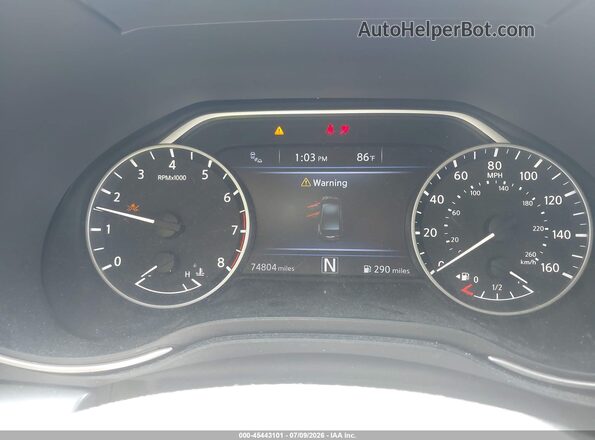 1N4AA6AV6KC367152 2019 NISSAN MAXIMA Black Вид задніх сидінь