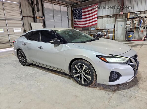 1N4AA6AV6KC371007 2019 NISSAN MAXIMA Серебряный Передняя правая четверть