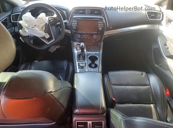 1N4AA6AV6KC371654 2019 NISSAN MAXIMA White Dashboard view
