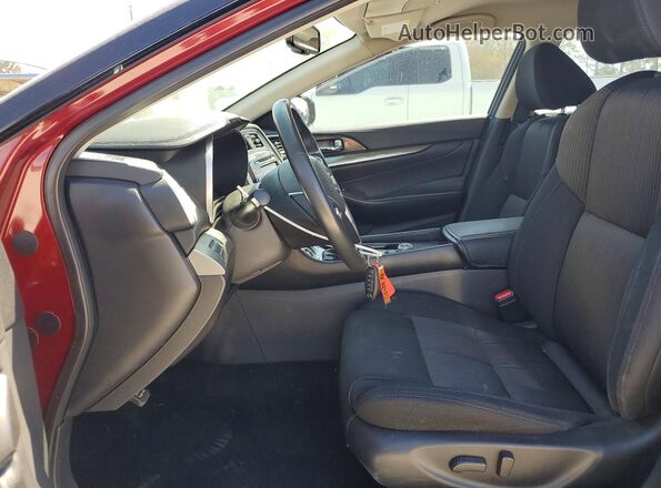 1N4AA6AV6KC373646 2019 NISSAN MAXIMA Burgundy Front interior view
