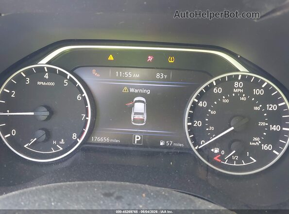 1N4AA6AV7KC360310 2019 NISSAN MAXIMA Black Vista de los asientos traseros