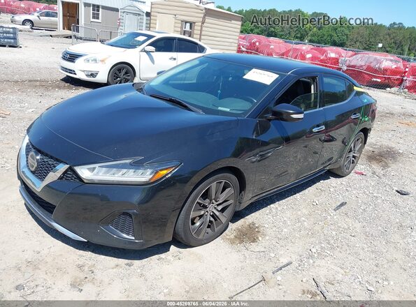 1N4AA6AV7KC360310 2019 NISSAN MAXIMA Black Vista tres cuartos delantera izquierda
