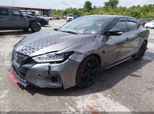 1N4AA6AV7KC364812 2019 NISSAN MAXIMA Gray Vista tres cuartos delantera izquierda
