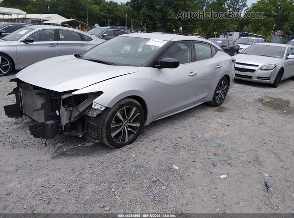 1N4AA6AV7KC365829 2019 NISSAN MAXIMA Silver წინა მარცხენა ხედი სამი მეოთხედიდან