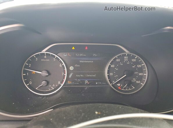 1N4AA6AV7KC369721 2019 NISSAN MAXIMA Blue Instrument cluster view