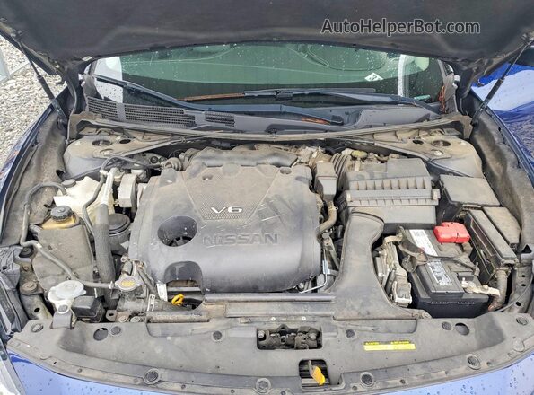 1N4AA6AV7KC369721 2019 NISSAN MAXIMA Blue Rear interior view