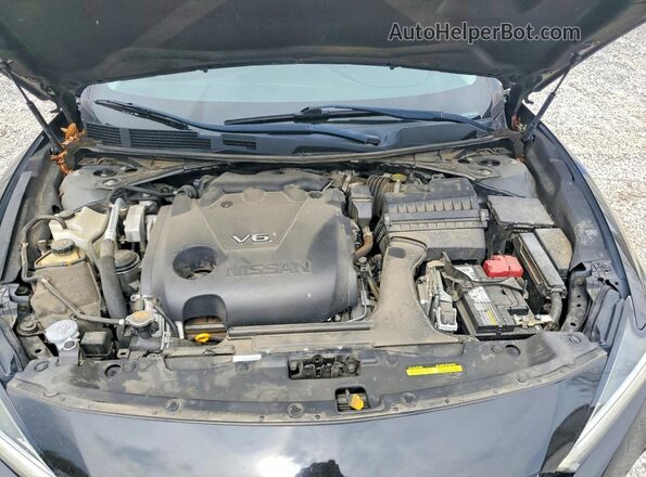 1N4AA6AV9KC372684 2019 NISSAN MAXIMA Black Вид задньої частини салону