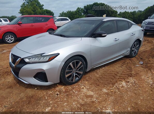 1N4AA6AV9KC377206 2019 NISSAN MAXIMA Silver Vista tres cuartos delantera izquierda