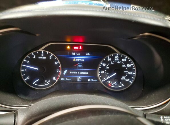 1N4AA6AVXKC381135 2019 NISSAN MAXIMA Black Instrument cluster view