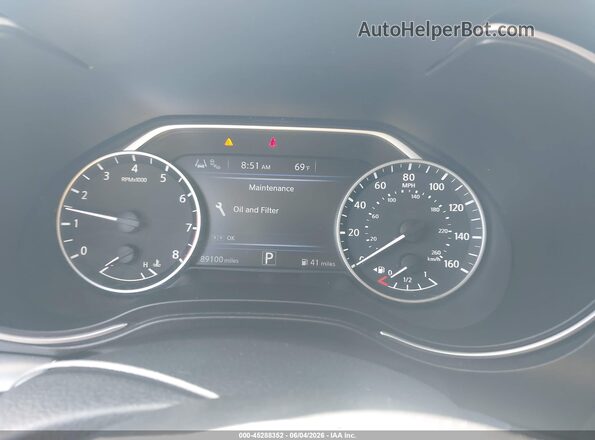 1N4AA6BV3LC377007 2020 NISSAN MAXIMA Gray Widok tylnych siedzeń