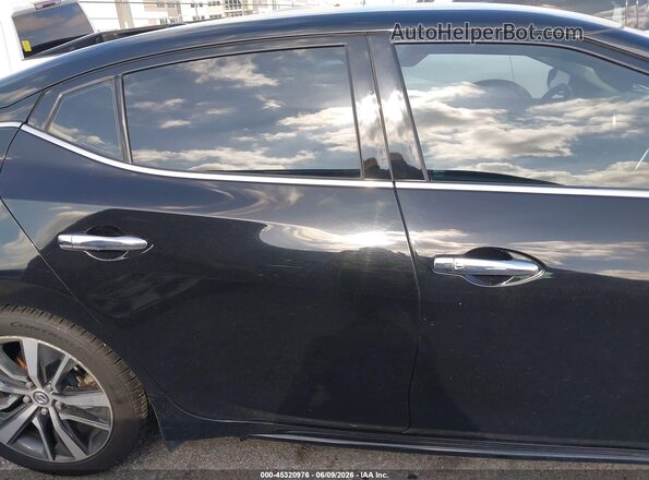 1N4AA6CV0LC361054 2020 NISSAN MAXIMA Black Widok wnętrza z tyłu