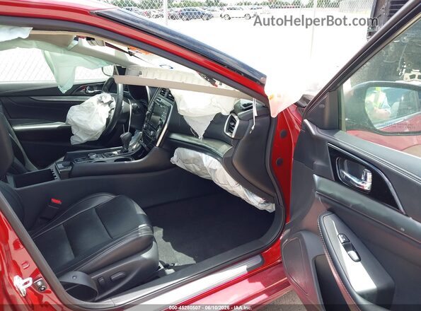 1N4AA6CV1NC508680 2022 NISSAN MAXIMA Burgundy Widok wnętrza z przodu