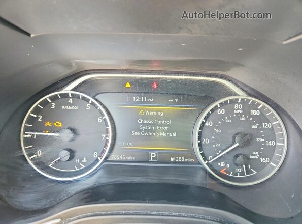 1N4AA6CV2MC507360 2021 NISSAN MAXIMA Black Вид щитка приладів
