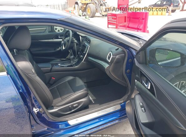 1N4AA6CV4LC383767 2020 NISSAN MAXIMA Синий Вид салона спереди