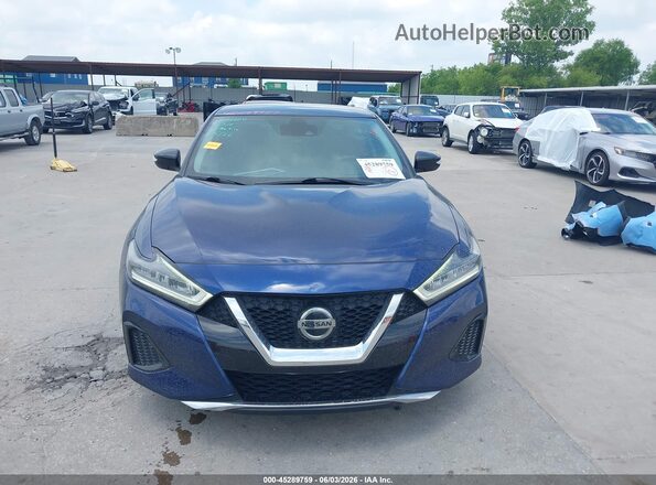 1N4AA6CV4LC383767 2020 NISSAN MAXIMA Синий Вид задней части салона