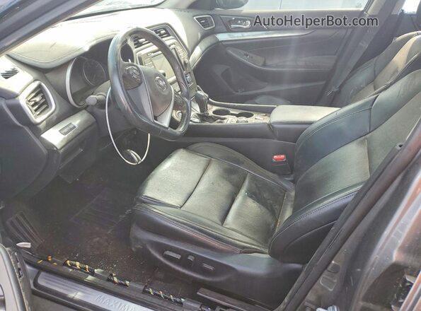 1N4AA6CV5MC504355 2021 NISSAN MAXIMA Gray Widok wnętrza z przodu