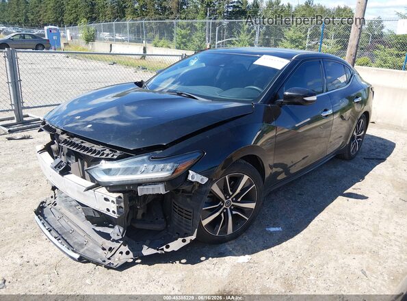 1N4AA6CV6LC367960 2020 NISSAN MAXIMA Черный Передняя левая четверть
