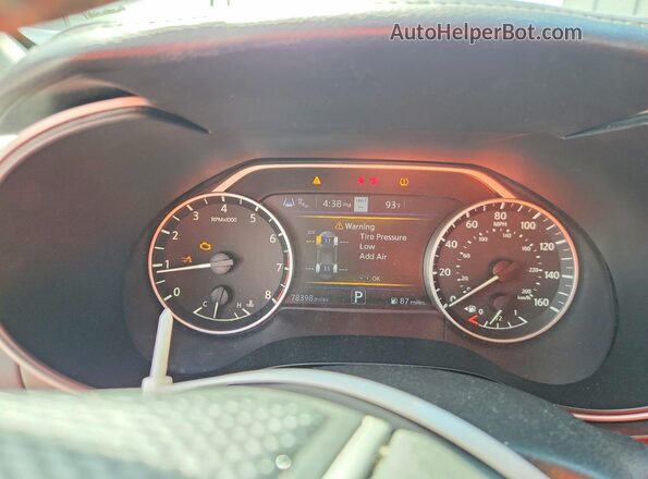 1N4AA6CV7LC372102 2020 NISSAN MAXIMA Silver Instrument cluster view