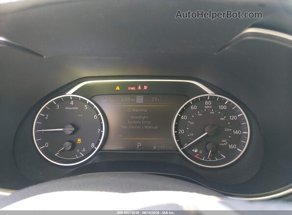 1N4AA6CV8LC361397 2020 NISSAN MAXIMA White უკანა სავარძლების ხედი