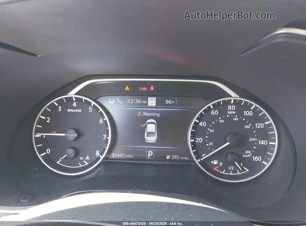 1N4AA6CV8NC508675 2022 NISSAN MAXIMA White Vista de los asientos traseros