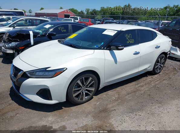 1N4AA6CV8NC508675 2022 NISSAN MAXIMA White Vista tres cuartos delantera izquierda