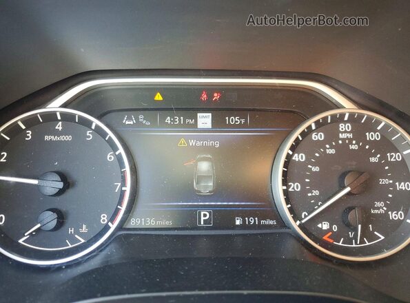 1N4AA6CV9LC362879 2020 NISSAN MAXIMA Gray Vista del cuadro de instrumentos