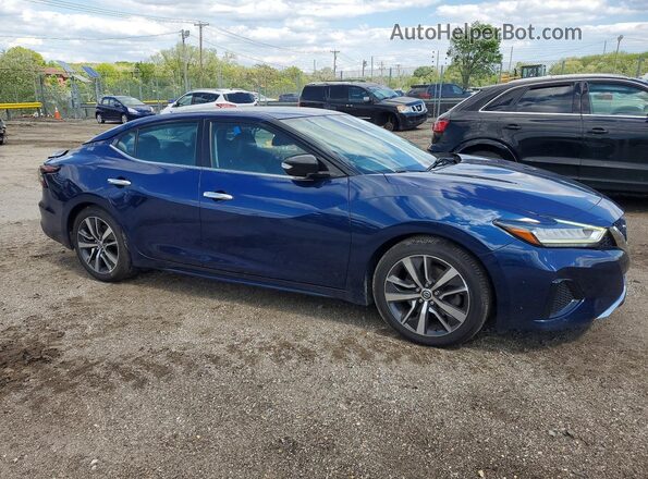 1N4AA6CV9LC363076 2020 NISSAN MAXIMA Синий Передняя правая четверть