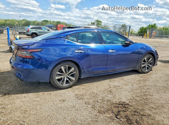 1N4AA6CV9LC363076 2020 NISSAN MAXIMA Синий Задняя правая четверть