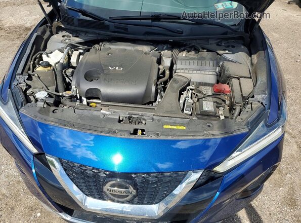 1N4AA6CV9LC363076 2020 NISSAN MAXIMA Синий Вид задней части салона