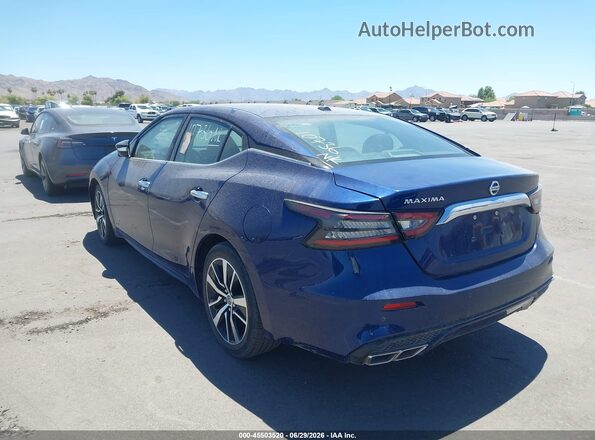 1N4AA6CV9MC514063 2021 NISSAN MAXIMA Blue Հետևի ձախ