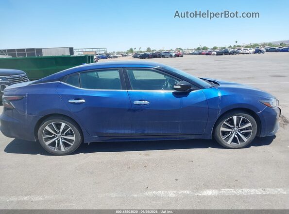 1N4AA6CV9MC514063 2021 NISSAN MAXIMA Blue Սարքավորումների վահանակի տեսք