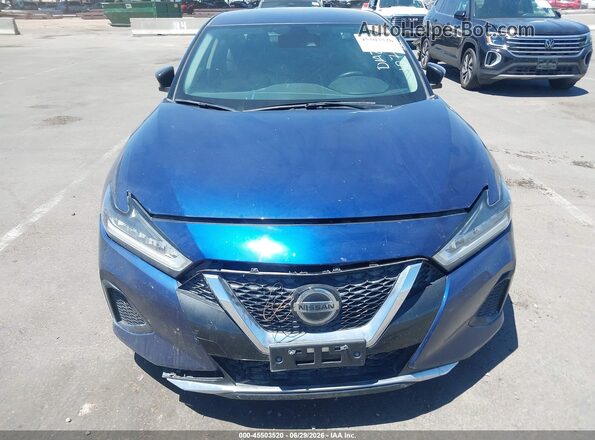 1N4AA6CV9MC514063 2021 NISSAN MAXIMA Blue Դիմացի տեսք