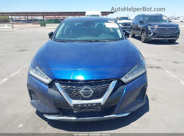 1N4AA6CV9MC514063 2021 NISSAN MAXIMA Blue Առջևի վահանակի տեսք