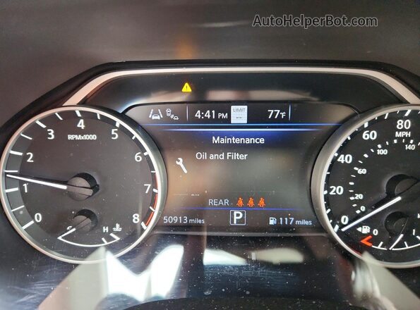 1N4AA6CV9PC509112 2023 NISSAN MAXIMA White ხელსაწყოთა პანელის ხედი