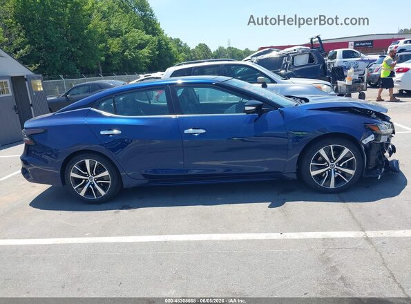 1N4AA6DV6LC372719 2020 NISSAN MAXIMA Blue უკანა სალონის ხედი