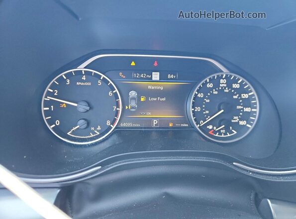 1N4AA6DV9LC375730 2020 NISSAN MAXIMA Черный Вид щитка приборов