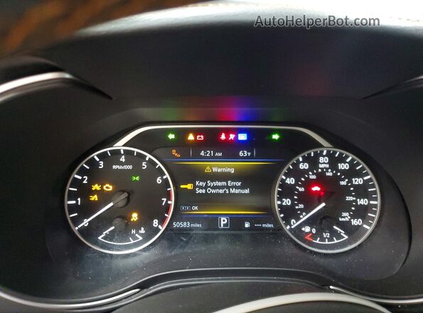 1N4AA6EV1LC374697 2020 NISSAN MAXIMA White Instrument cluster view