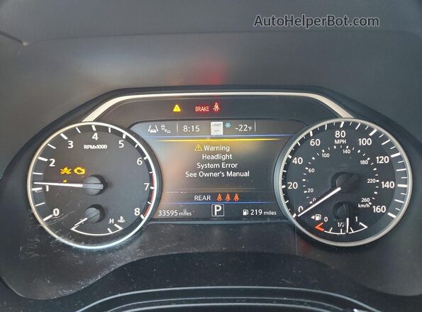 1N4AA6EV2PC506419 2023 NISSAN MAXIMA Gray Instrument cluster view