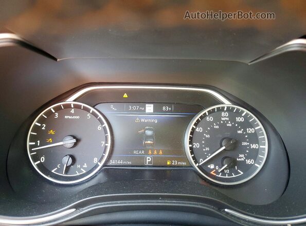 1N4AA6EV7PC505086 2023 NISSAN MAXIMA Черный Вид щитка приборов