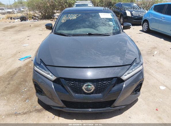 1N4AA6FV0MC501620 2021 NISSAN MAXIMA Black წინა პანელის ხედი