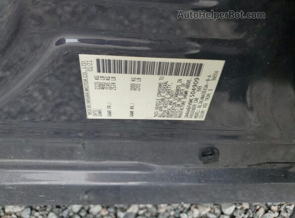1N4AA6FV6MC504909 2021 NISSAN MAXIMA Charcoal ძრავის განყოფილების ხედი