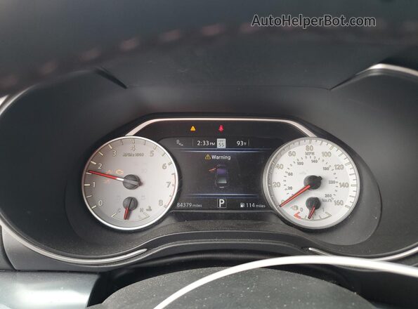 1N4AA6FV6MC504909 2021 NISSAN MAXIMA Charcoal ხელსაწყოთა პანელის ხედი